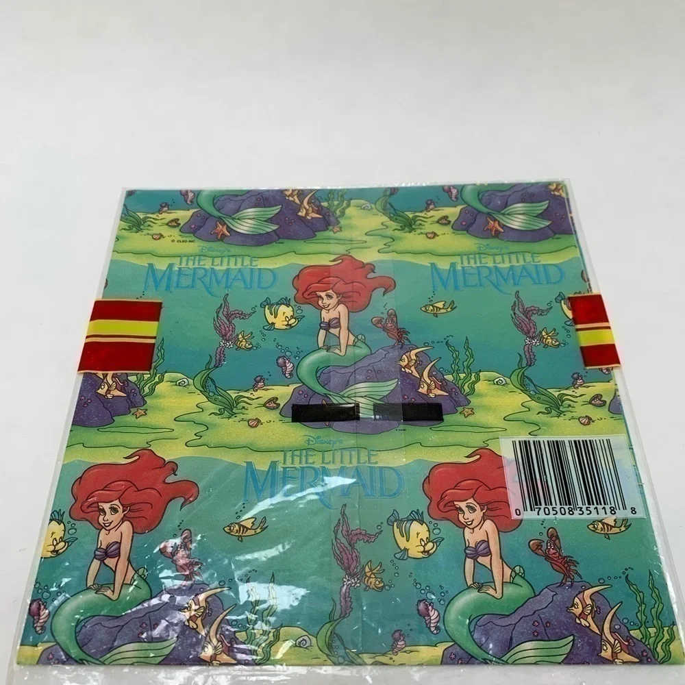 Vintage Gift Wrap Wrapping Paper Cleo Disney Floral set of 2 NIP